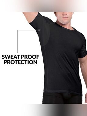 EJIS Brand New Crew Neck Cotton Sweat Proof Undershirt For Men SZ.M